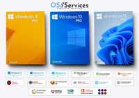 OS//Services: O'rnatish Windows, Ubuntu, Driver, Office, Antivirus ...