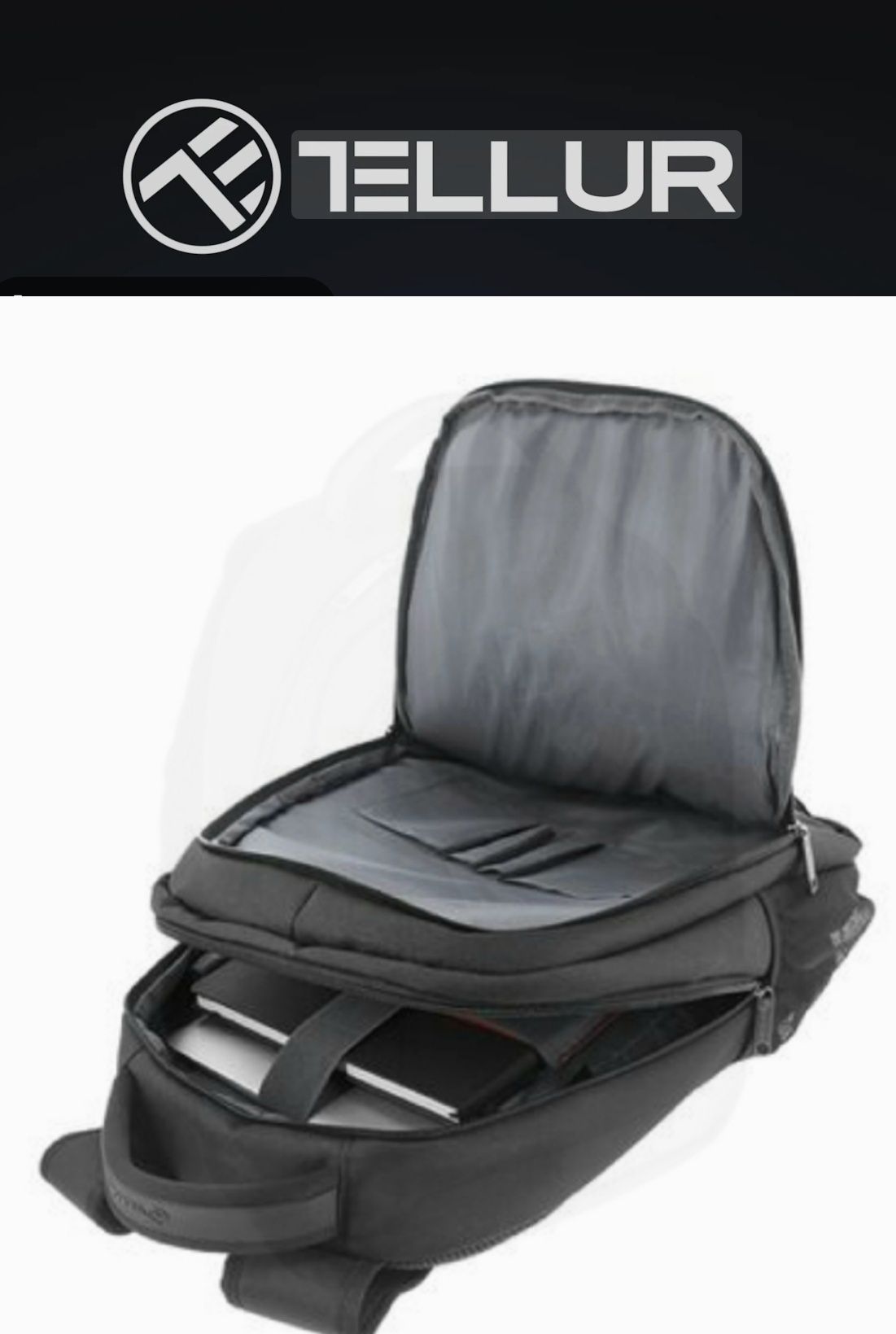 Ghiozdan gen Rucsac Premium TELLUR CAMPINION LAPTOP Blackpack 15,6"NOU