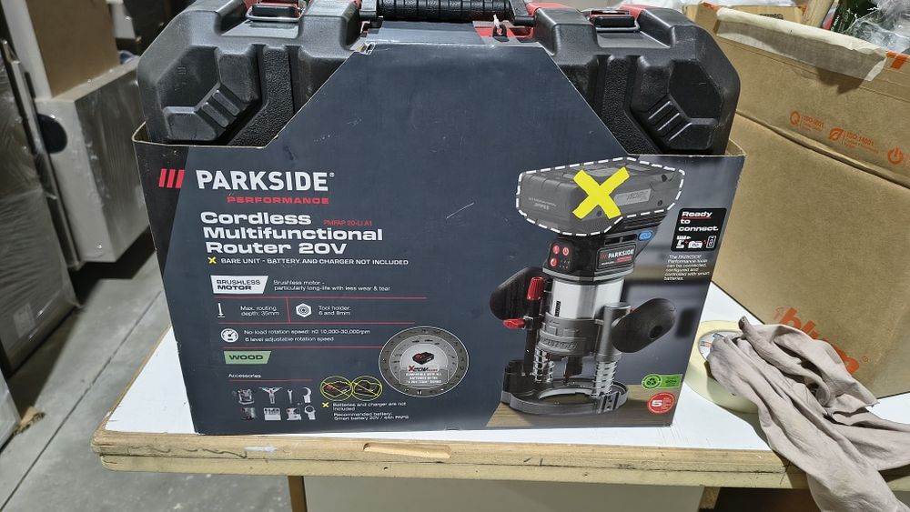 Ober freza Parkside Performance 20V, nou, sigilat