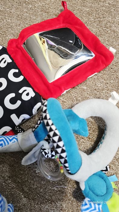 Jucarii bebe Canpol, spirala carut, oglinda