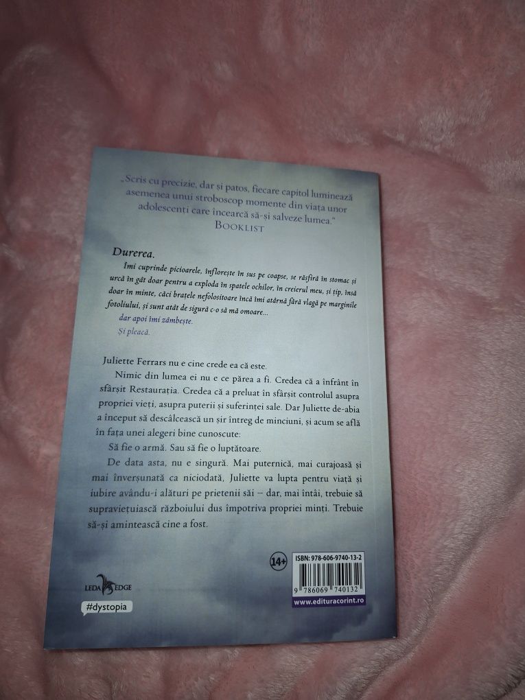 Sfidează-mă, cartea a 5 a din seria "Atingerea lui juliette"