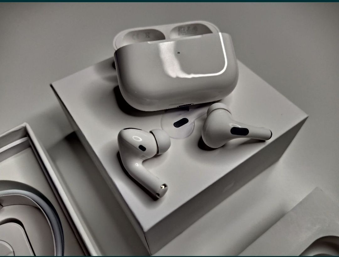 Casti Bluetooth Apple AirPods Pro True Wireless Case Alb