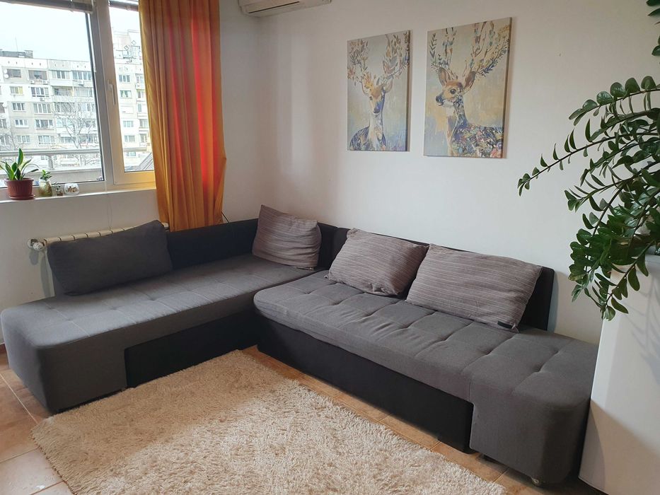 Диван Виденов с дясна лежанка, функция сън и ракла