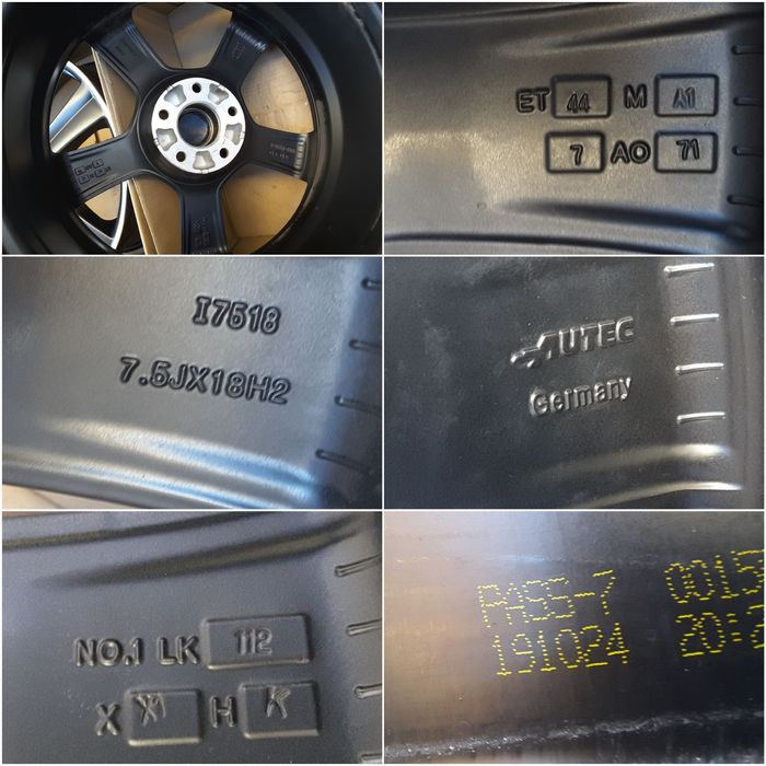 jante aliaj 18; 5x112; Mercedes C, V class w205, GLA, GLB, Vito w447
