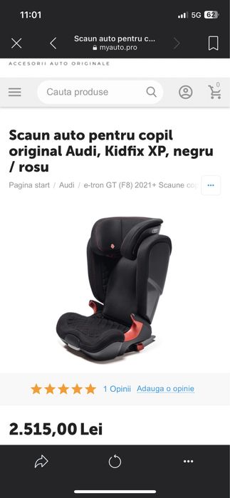 Scaun auto copil Audi original