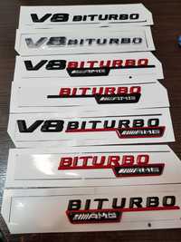 V8 V12 biturbo емблема за мерцедес ML,S,C,E,R class
