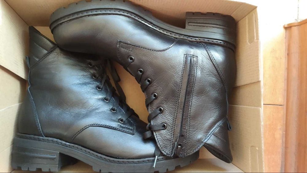 Чисто нови боти естествена кожа 38 номер