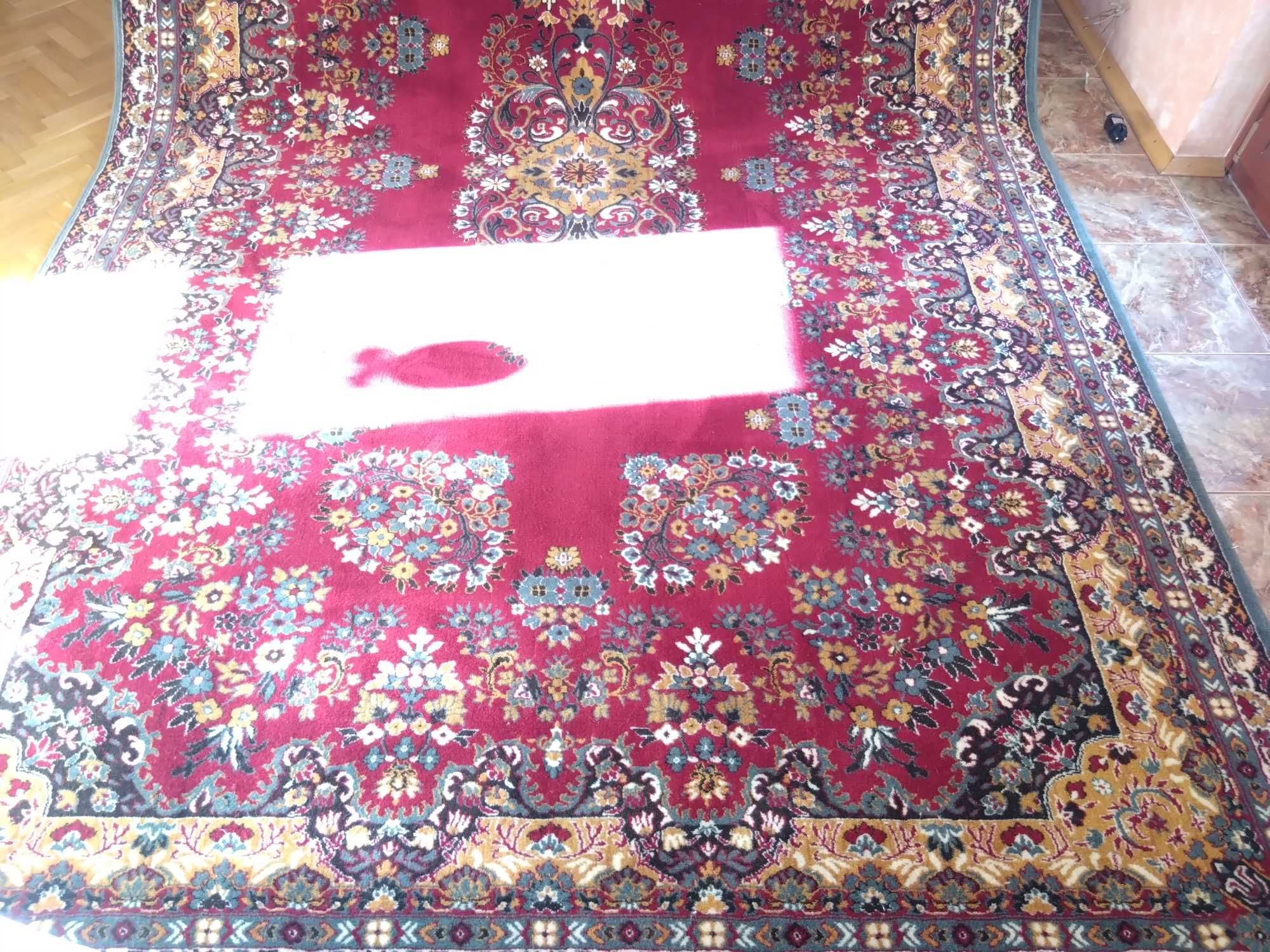 Нов вълнен персийския килим 345x220см