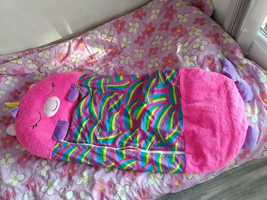 Спален чувал Еднорог плюшен