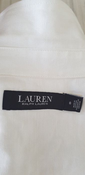 POLO Ralph Lauren Лен Shirtdress Size 0 /S НОВО ОРИГИНАЛ Дамска Ленена