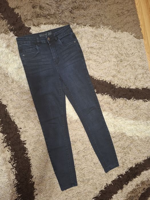 Blugi dama elastici, talie inalta