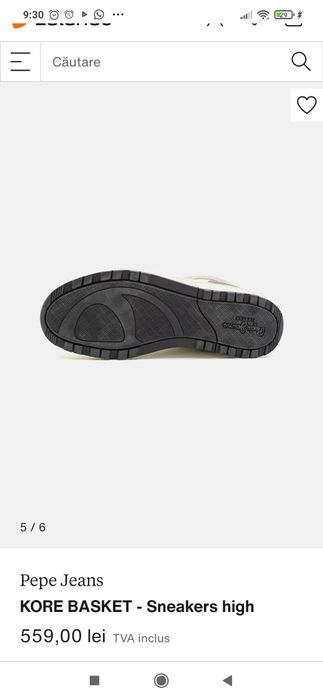 Peppe Jeans, noi, mărimea 38 bascheți