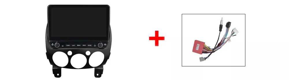 NAVIGATIE Android 14 Mazda 2 2007-2014 1/8 Gb Waze CarPlay + CAMERA