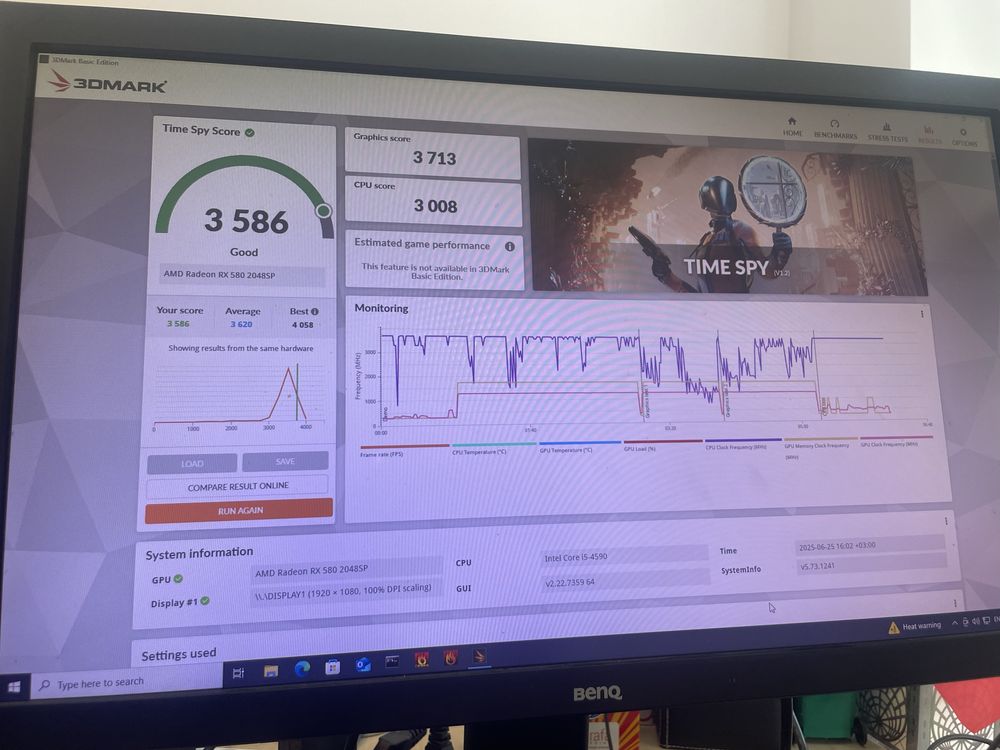 Biostar Rx 580 2048 sp 8 gb ddr5 256 biti
