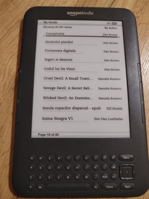 Amazon Kindle 3 keyboard