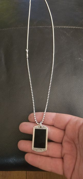 Lant si pandant plăcuță Thomas Sabo original argint
