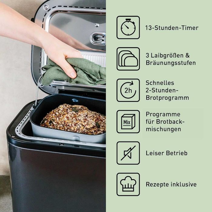 Хлебопекарна Panasonic SD-YR2540HXD, 550 W, LCD Дисплей, 31 програми