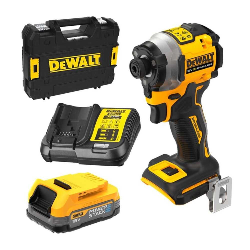Винтоверт DeWalt PowerStack DCF850E1T-QW АКБ и ЗУ в комплекте