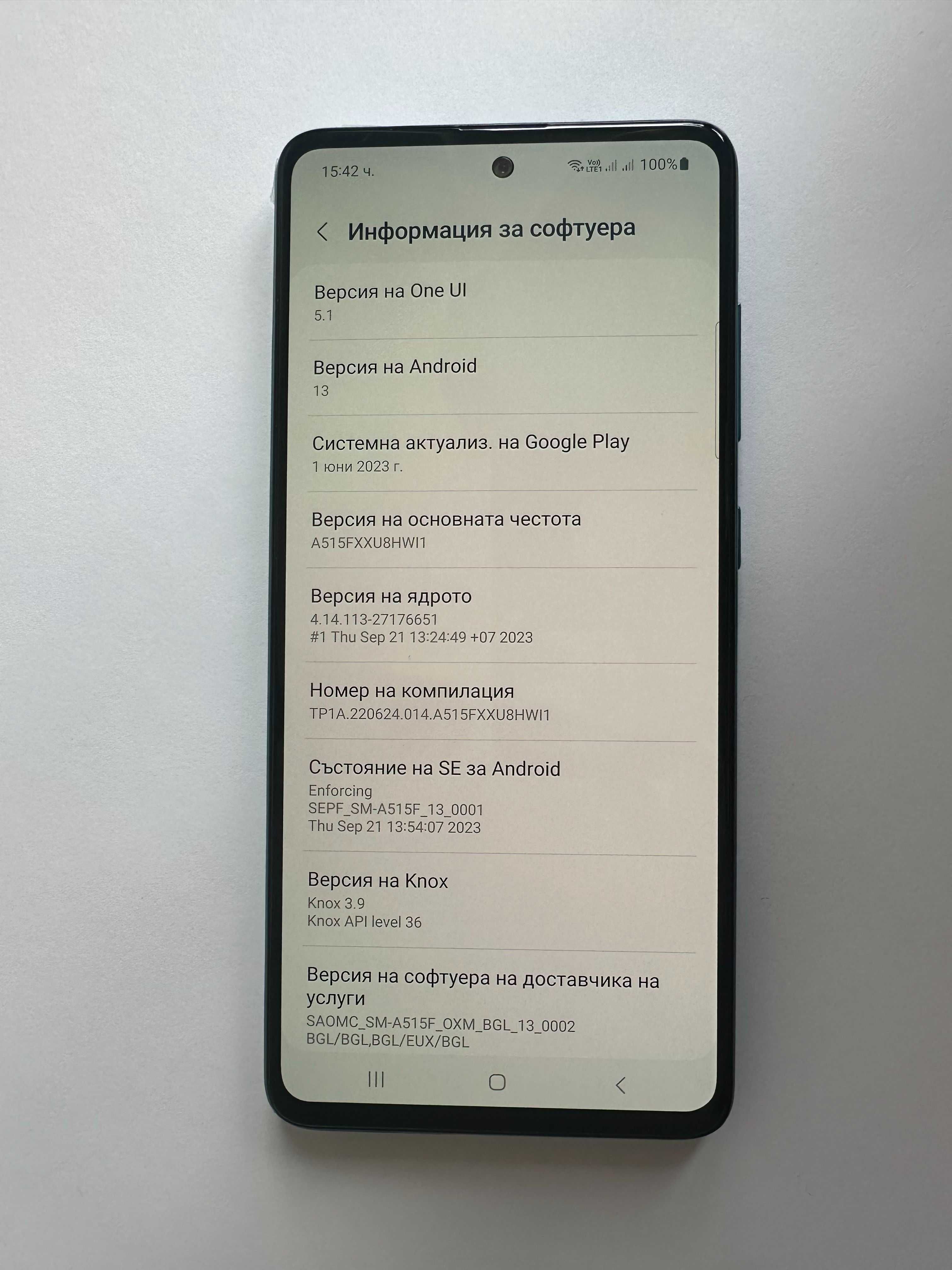 КАТО НОВ !!! Samsung Galaxy A51 - 128GB - Две SIM карти - Отключен