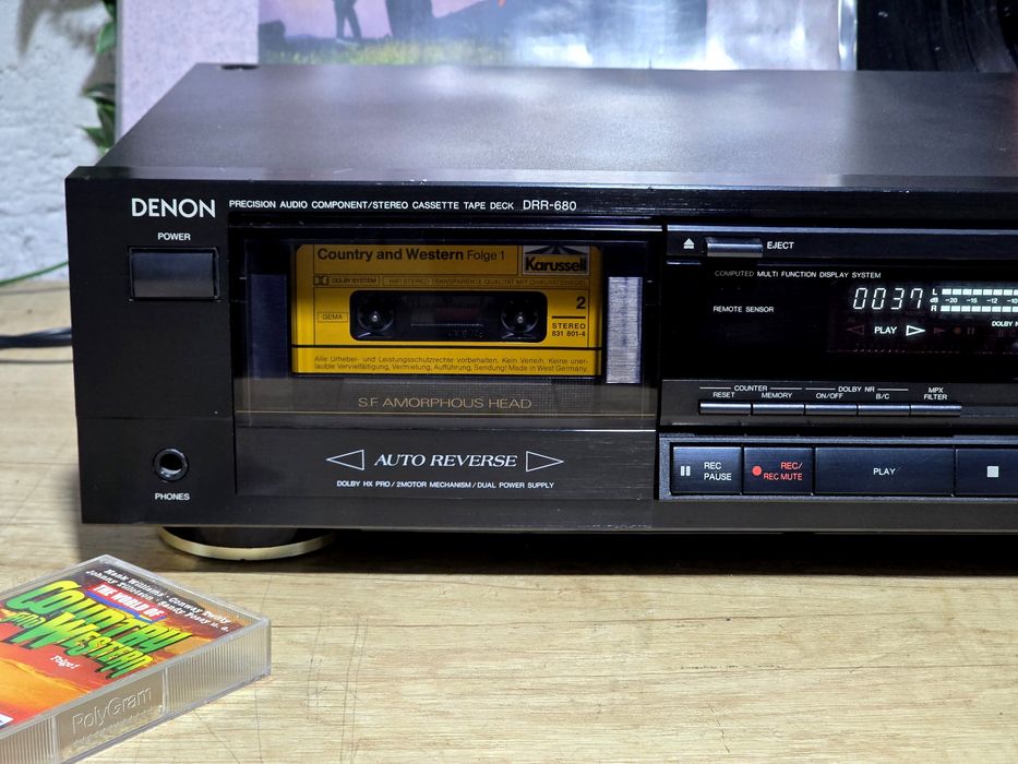 Casetofon deck DENON DRR-680, autoreverse, bias fine, output level