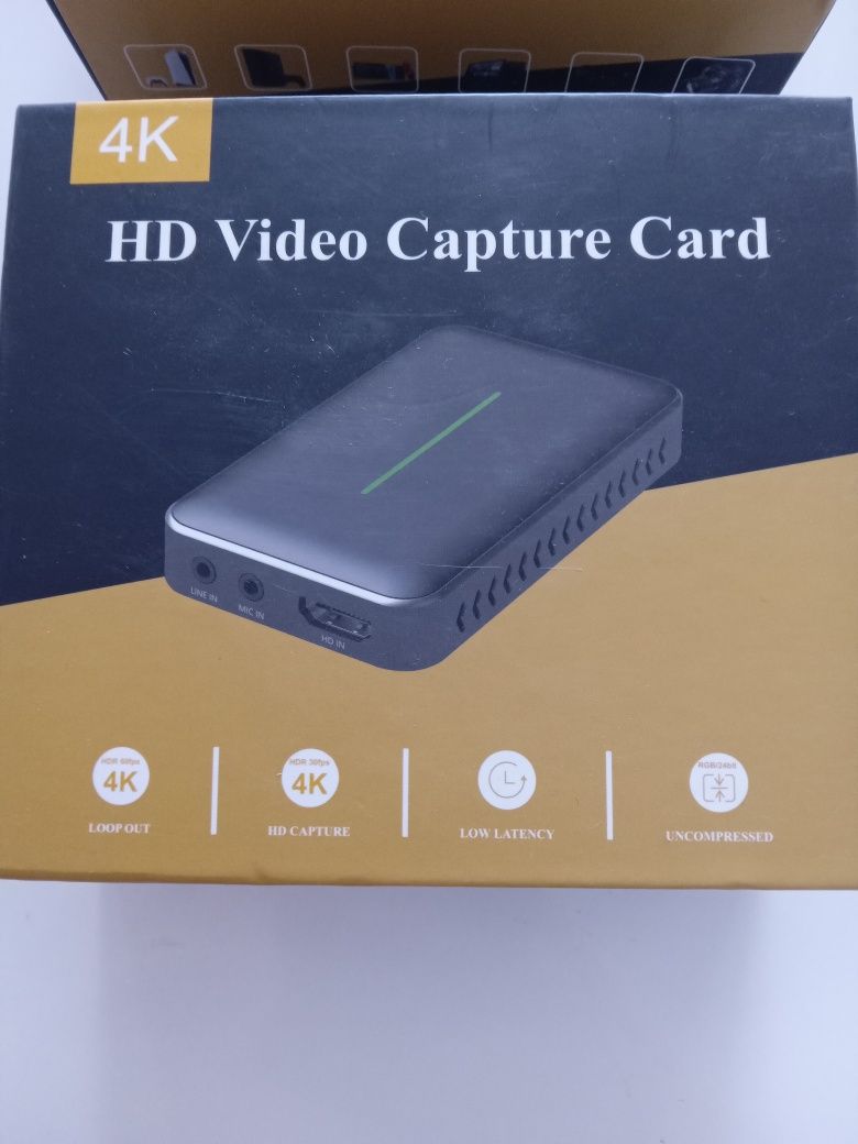 4K HDMI - USB Type C Video Capture Card Game Live Streaming