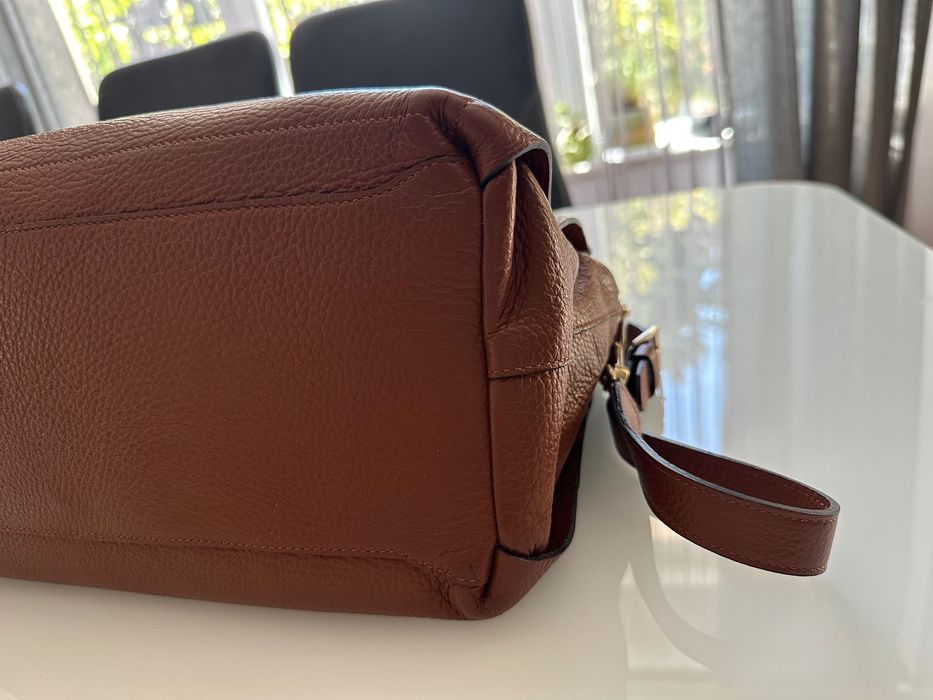 Дамска чанта FURLA Capriccio в кафяво/ коняк