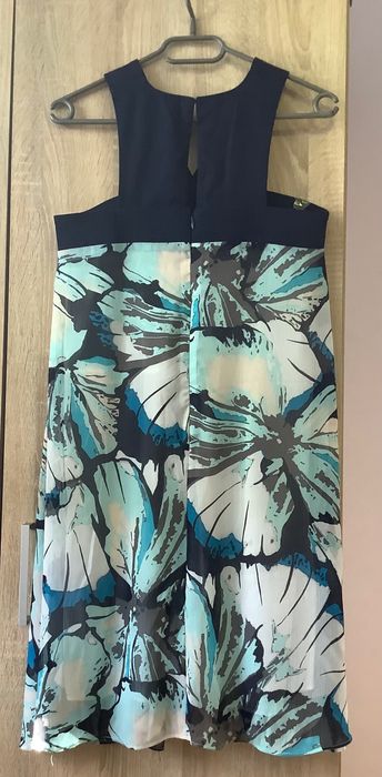 Vand rochie dama, New York & Co., design albastru floral, marime 32-34