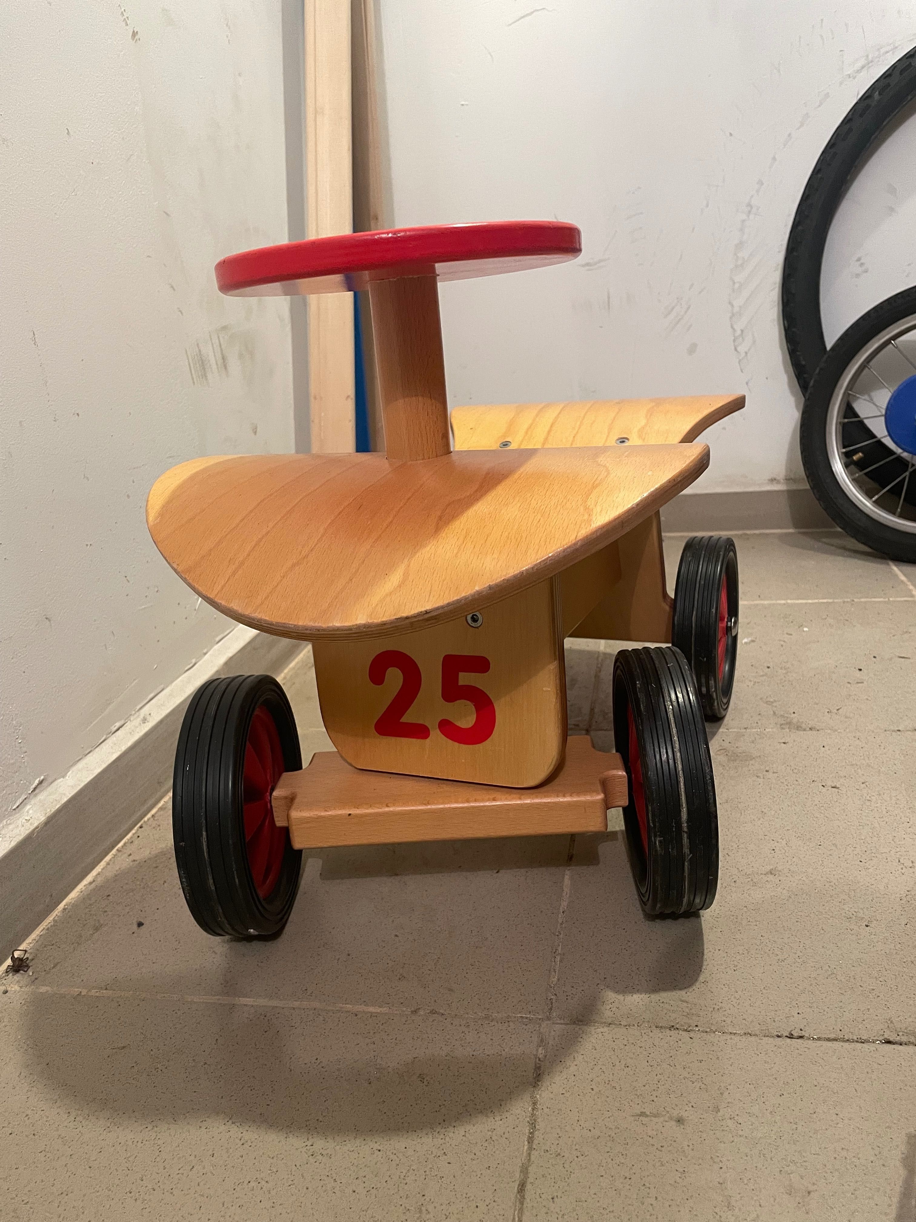Дървена детска количка за каране Goki