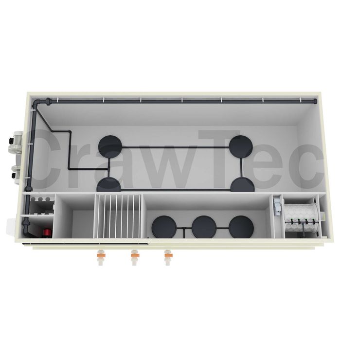 Sistem modular de recirculare a apei de 9 m³ pentru creșterea peștilor