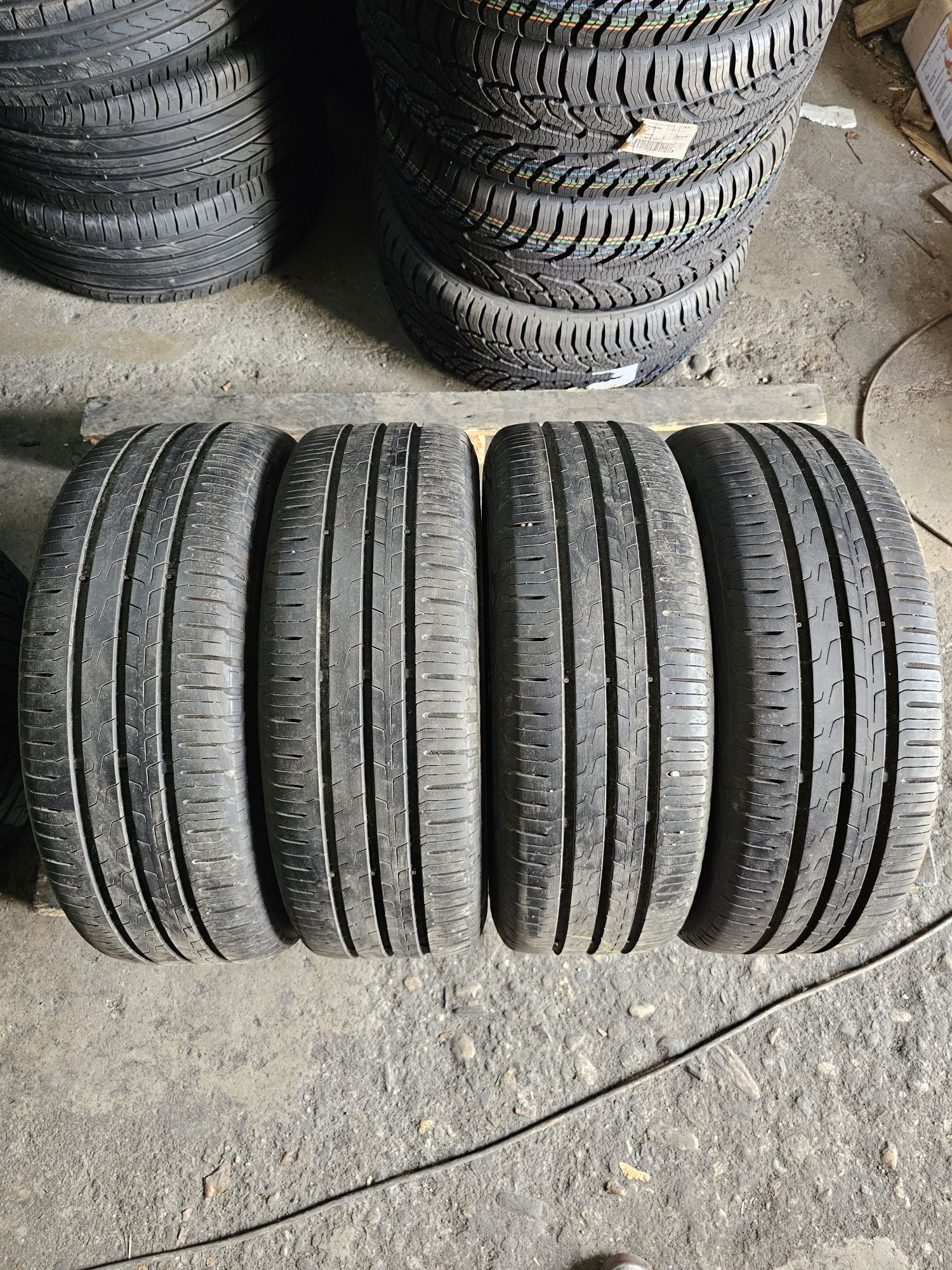 4 jante 5x100 cu anvelope vara 185 55 15 Continental