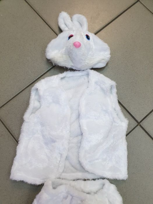 VAND Costum IEPURE ALB compleu carnaval serbarbare 3-6 ani