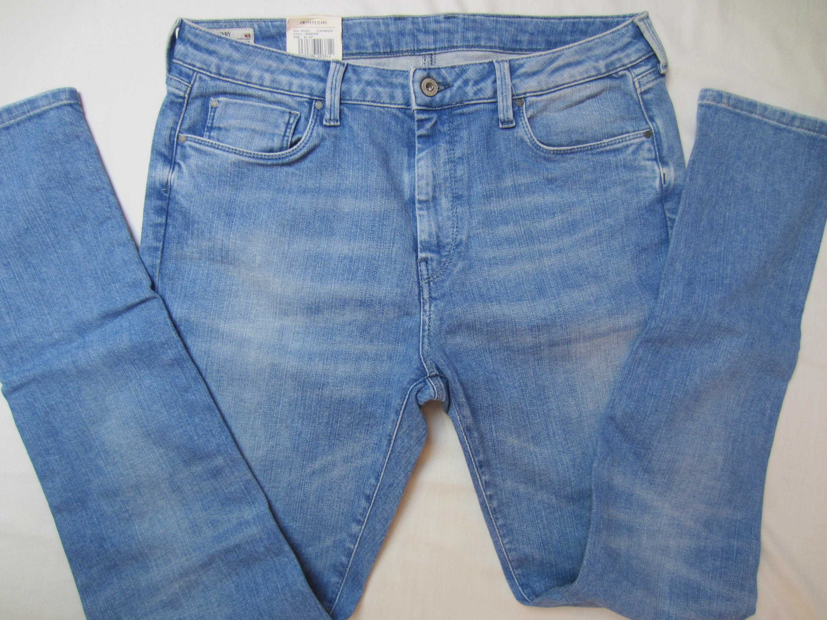 Blugi Pepe Jeans,W34 L32,Talie=86cm,Lung=107cm,super-skinny, noi
