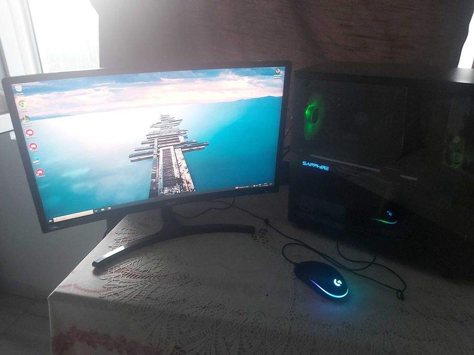 PC Gaming ( I3-10105F + RX 580) + Monitor 144Hz, Full HD, FreeSync