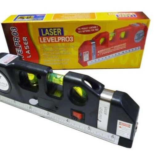 Лазерен Нивелир с 2 лазера 3 ЛИБЕЛИ и  ролетка ЛАЗЕР НИВЕЛ либел Laser