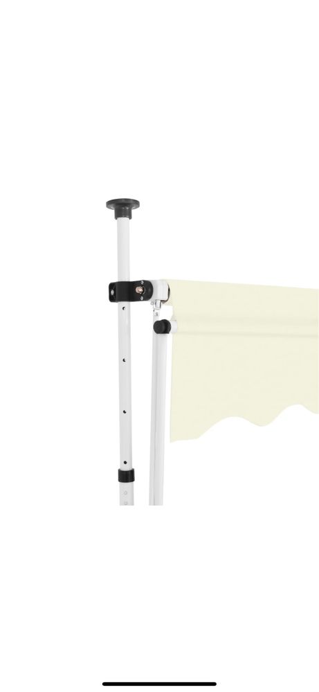 Vand copertina retractabila manual VidaXl, 300 cm cream