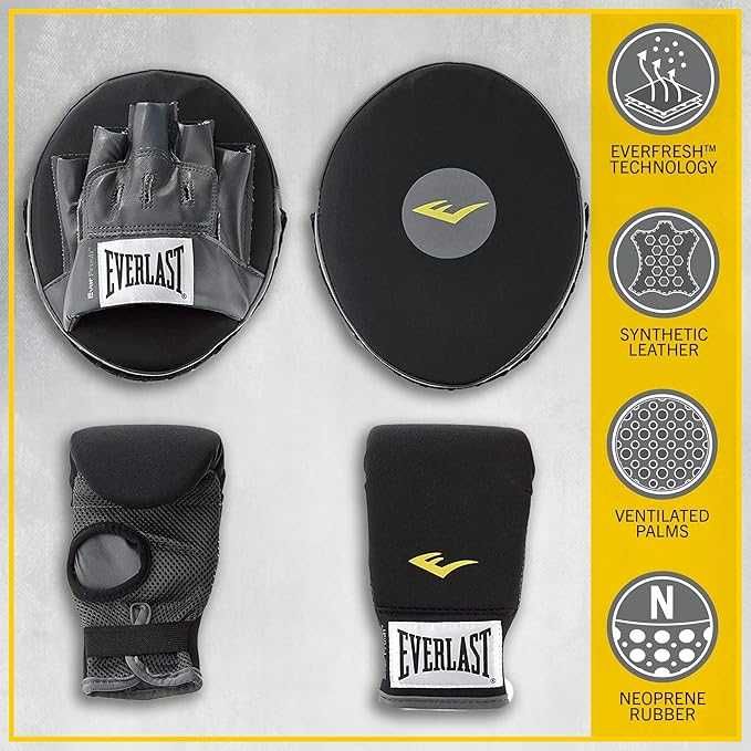 EVERLAST Боксова лапа и боксови ръкавици комплект