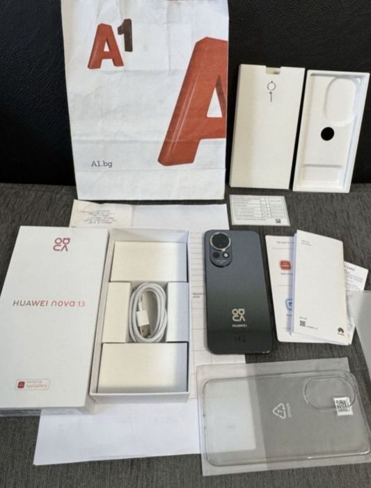 ^^^КАТО НОВ 256GB Huawei Nova 13 Гаранция от A1 до 2027г Black | Черен