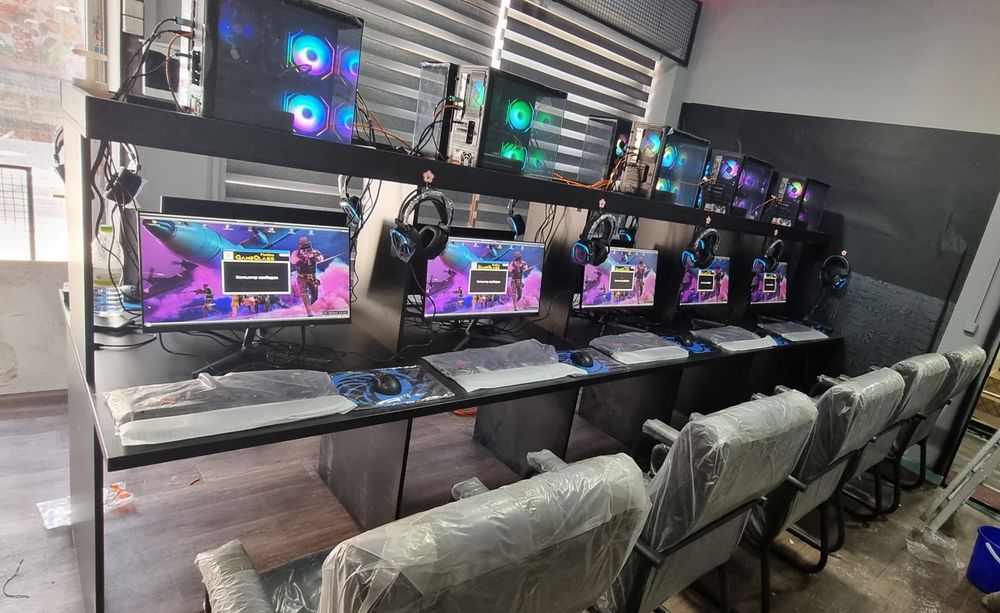 Game club uchun 10ta igravoy Kompyuterlar stol kreslo xammasi