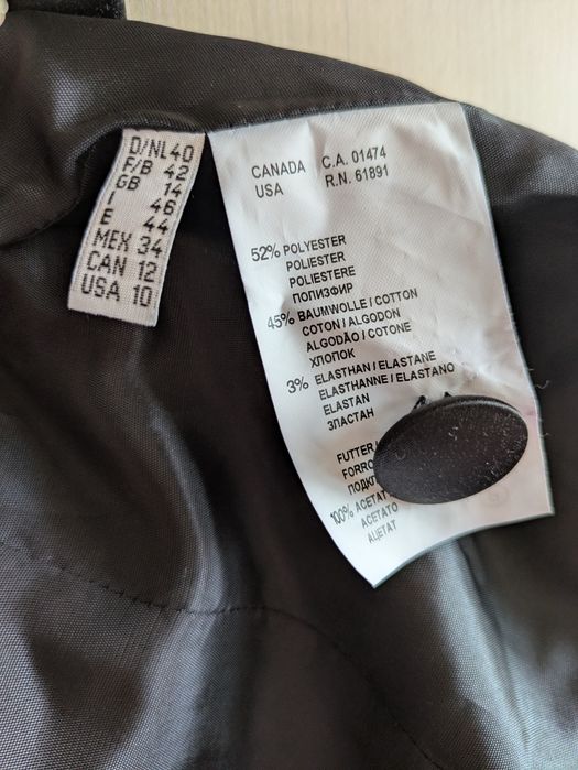 Sacou damă mărimea 44 negru lucios egant