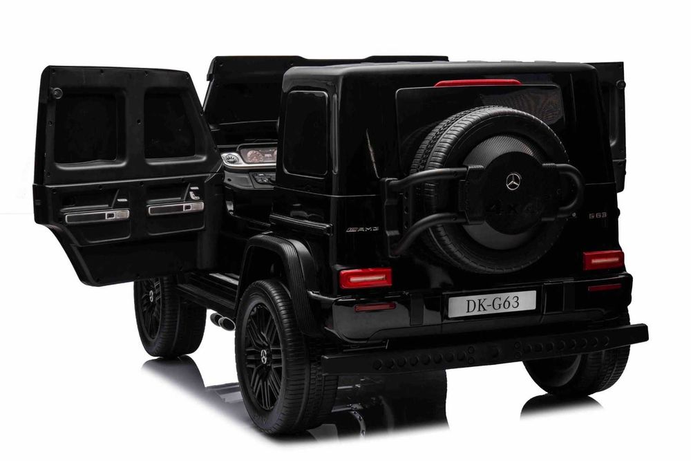 Двуместна джип G63 4X4 24V батерия,MP3, с меки гуми с Кожена седалка