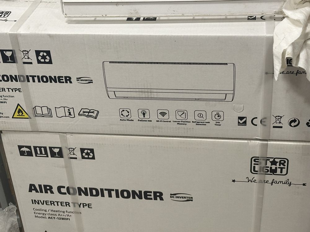 ПРОМОЦИЯ Инверторен климатик  12000 BTU, WiFi контрол Бял