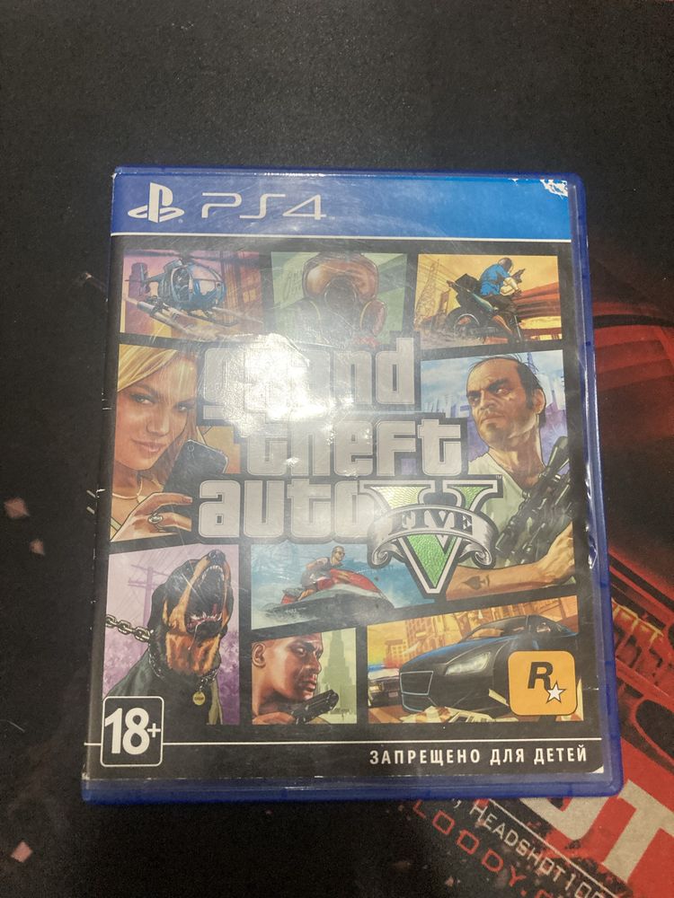 Продам игру гта 5, диск от пс4