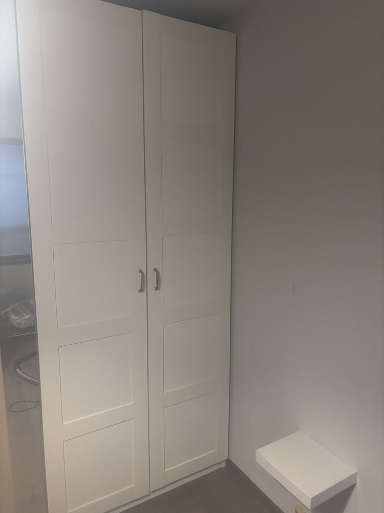 Врати за гардероб Ikea pax бели 50см/229см