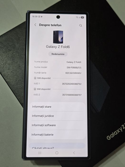 Vand/schimb Samsung Z Fold6 512gb