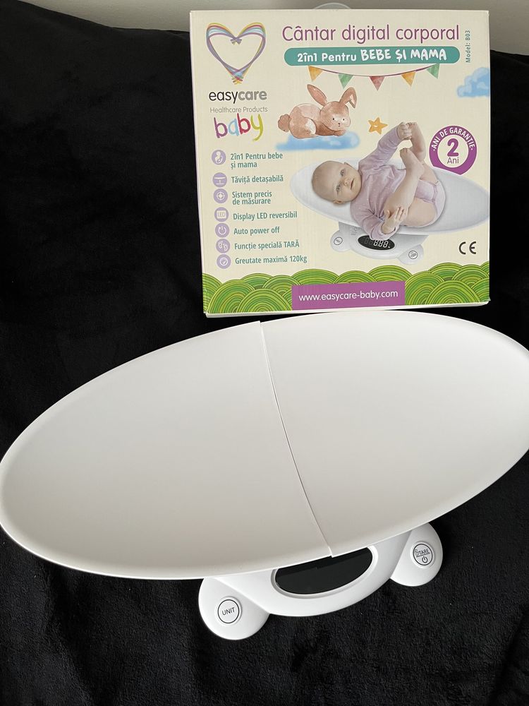 Cântar digital corporal 2 in 1 mama și bebe