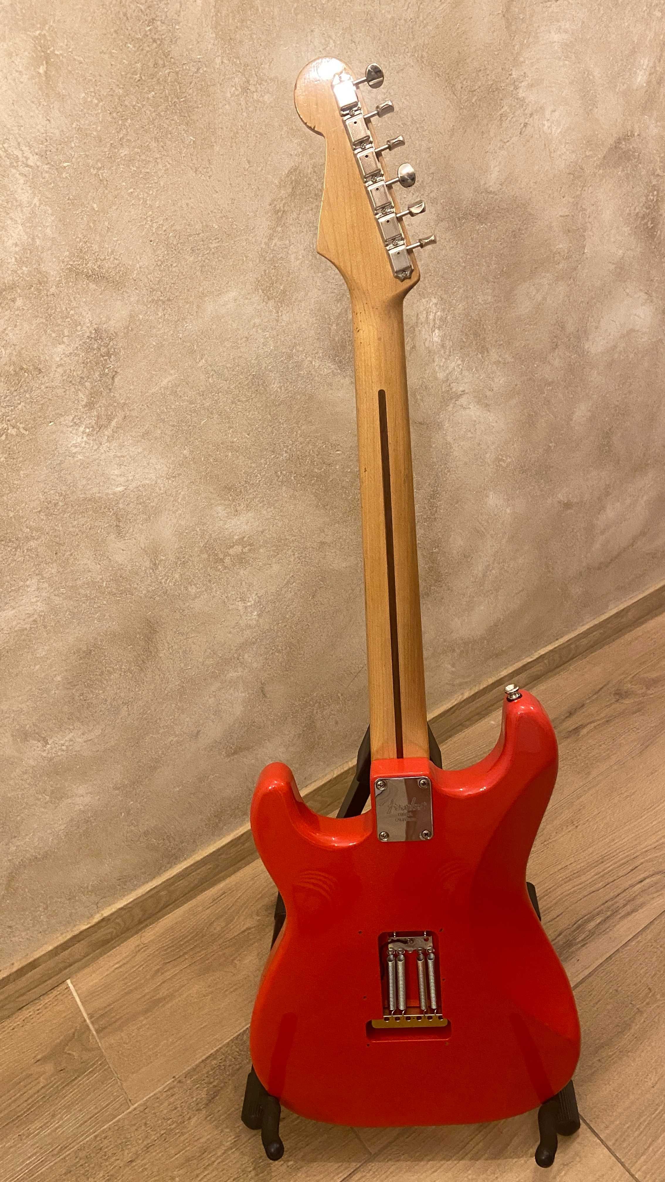 Китара стратокастър 1990’s Made In Japan Red Squier Stratocaster