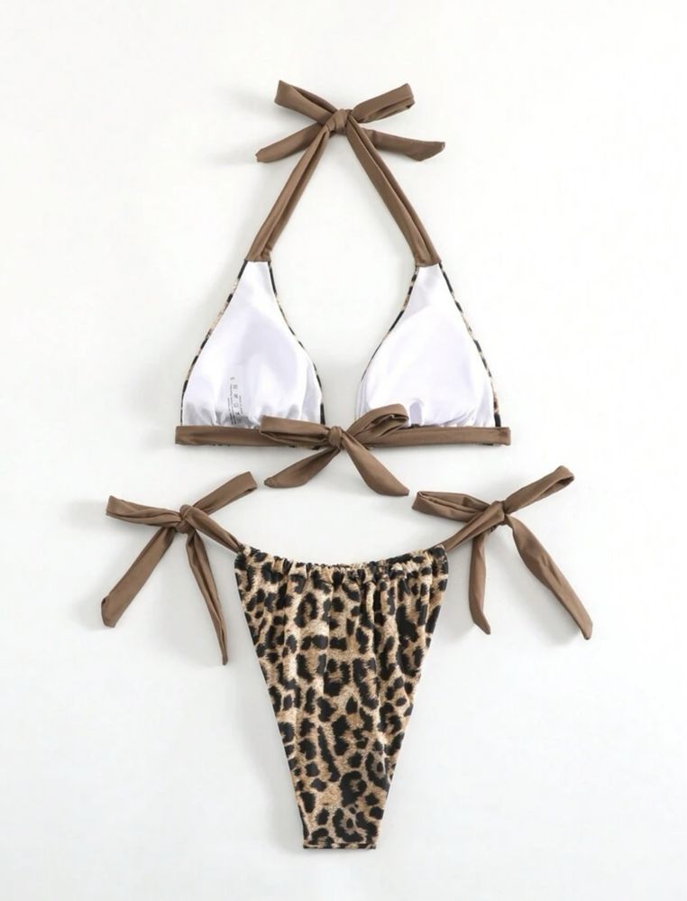 Costum baie C70 Animal Print Talie Inalta stil Victoria Secret Push up