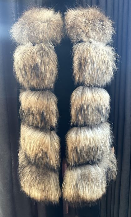 Дамски елек от естествена кожа (лисица)