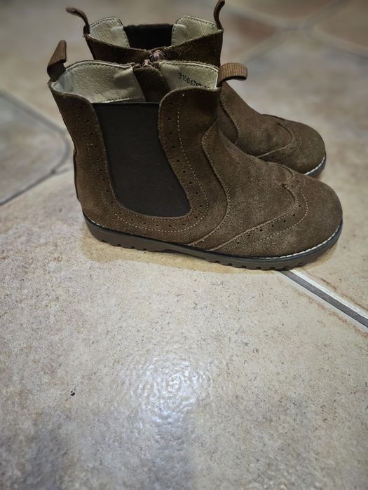 Ghete piele pentru copii mărimea 32