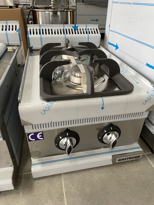 професионален двоен газов котлон